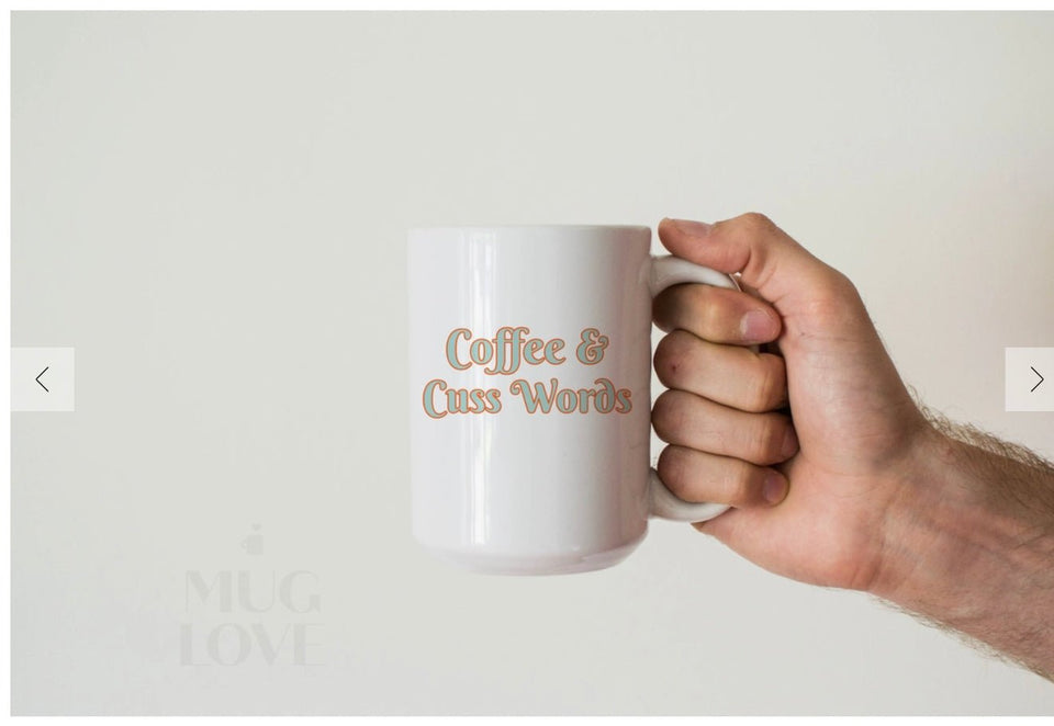Coffee and Cuss words Mug | petite shops
