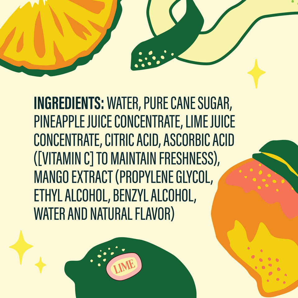 Mango Pineapple Dirty Soda Syrup 12 FL OZ