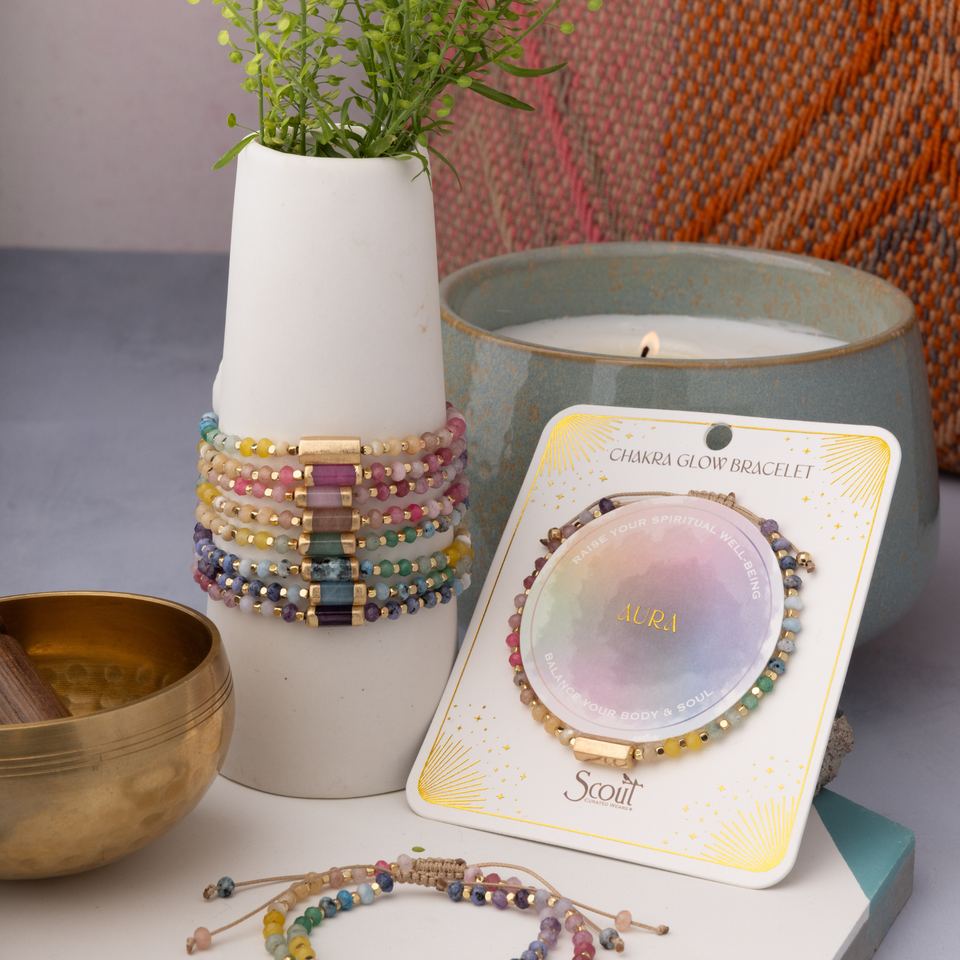 Chakra Glow Bracelet - Aura/Well-Being/Gold