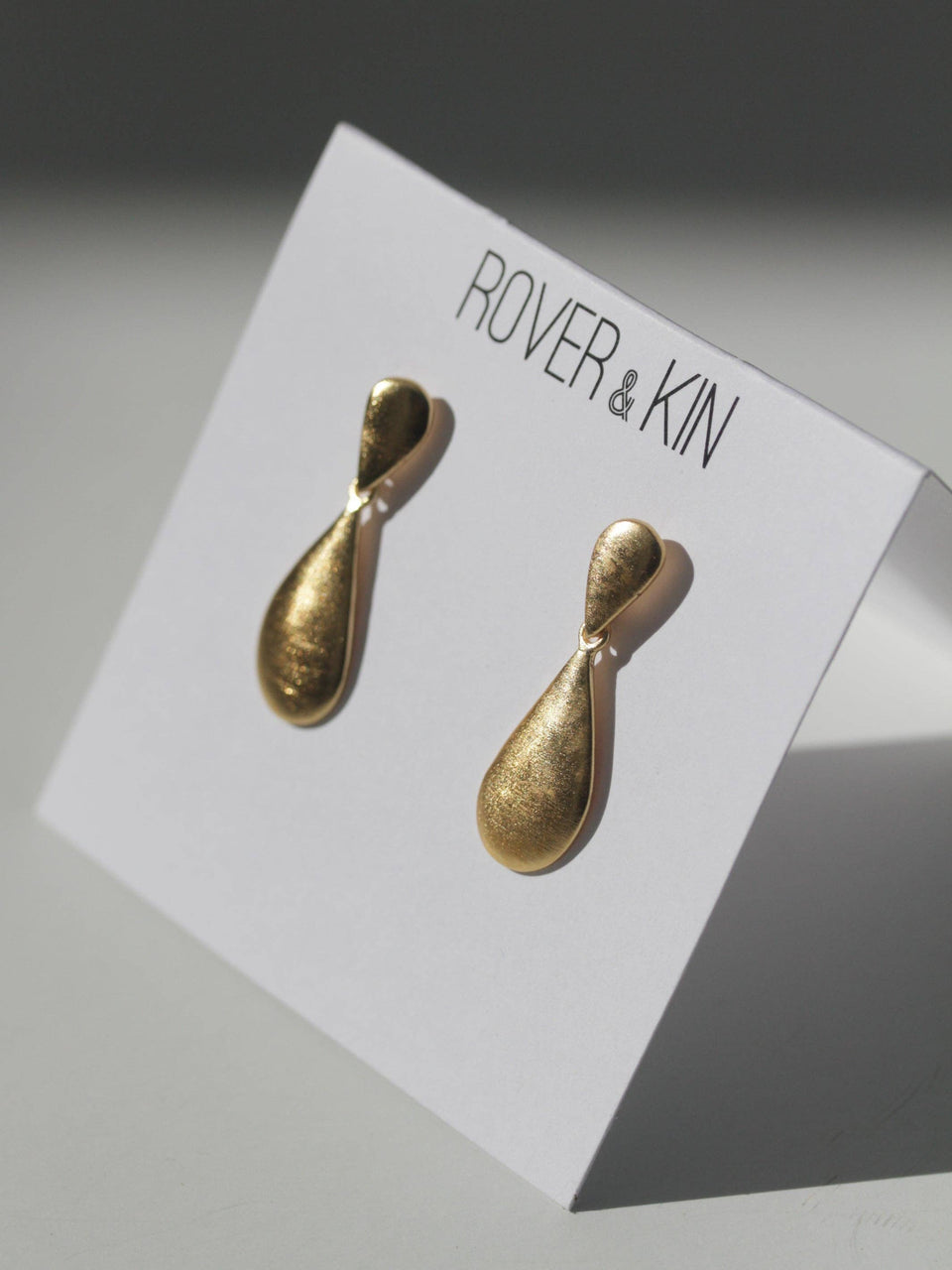 Luxe Gold Teardrop Earrings