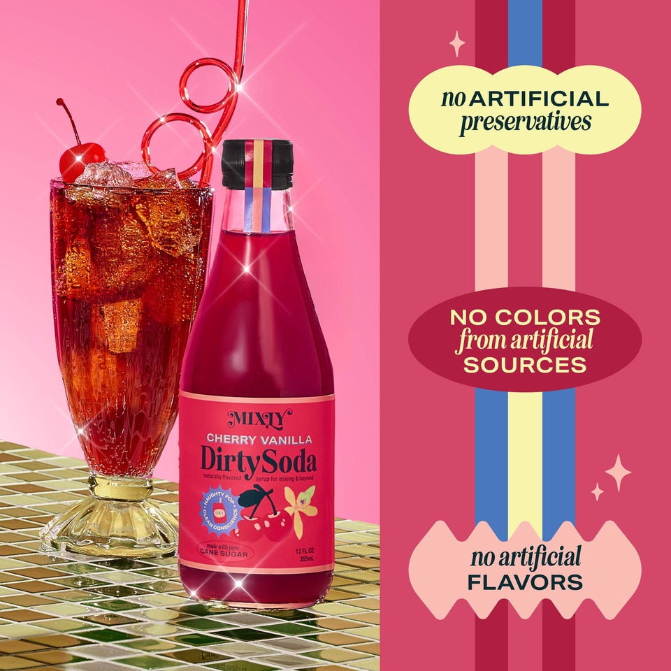 Cherry Vanilla Dirty Soda Syrup 12 FL OZ