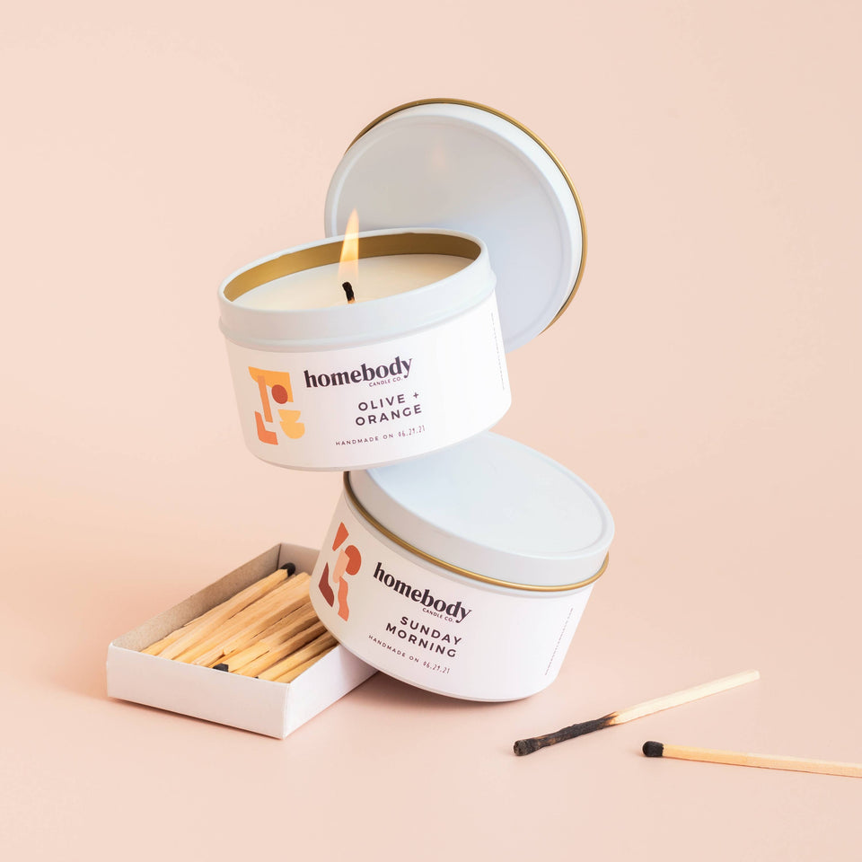 Jasmine + Santal • candle tin