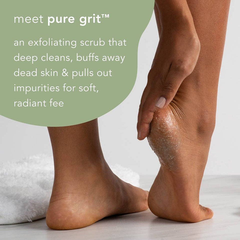 Pure Grit | gentle exfoliating foot scrub