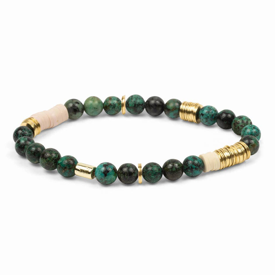 Intermix Stone Stacking Bracelet - African Turquoise