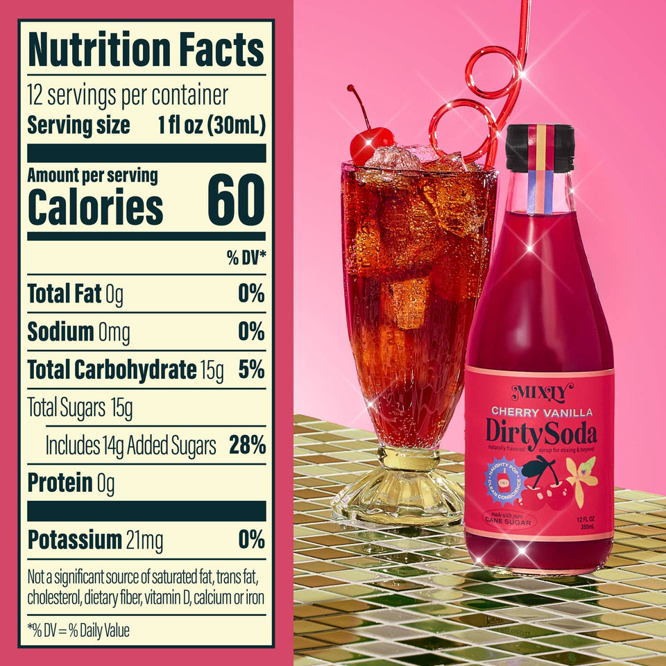 Cherry Vanilla Dirty Soda Syrup 12 FL OZ