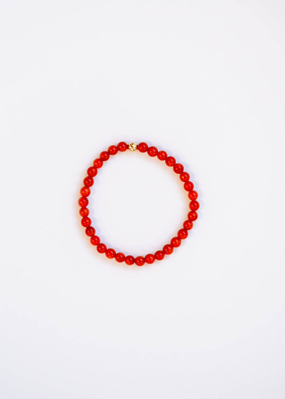 Vintage Collection of Red Coral + Gold || Bracelet: 5" Mini Bracelet