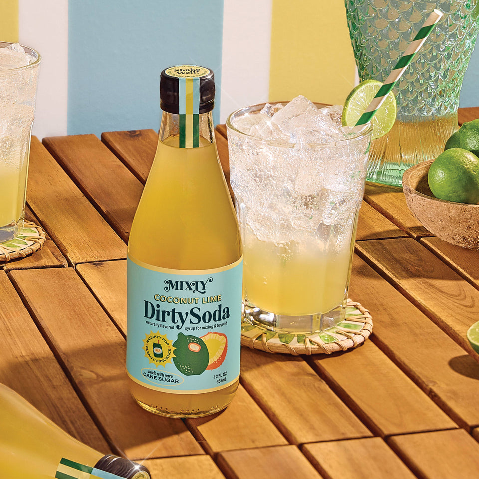 Coconut Lime Dirty Soda Syrup 12 FL OZ