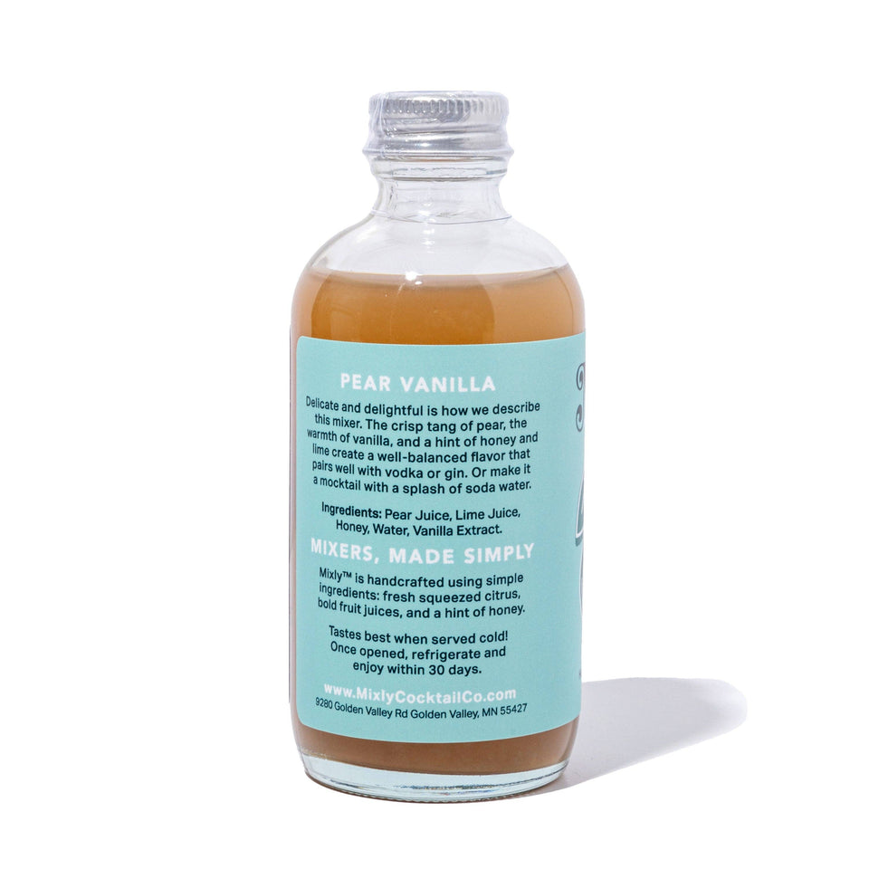 Pear Vanilla 4oz - Cocktail / Mocktail Beverage Mixer