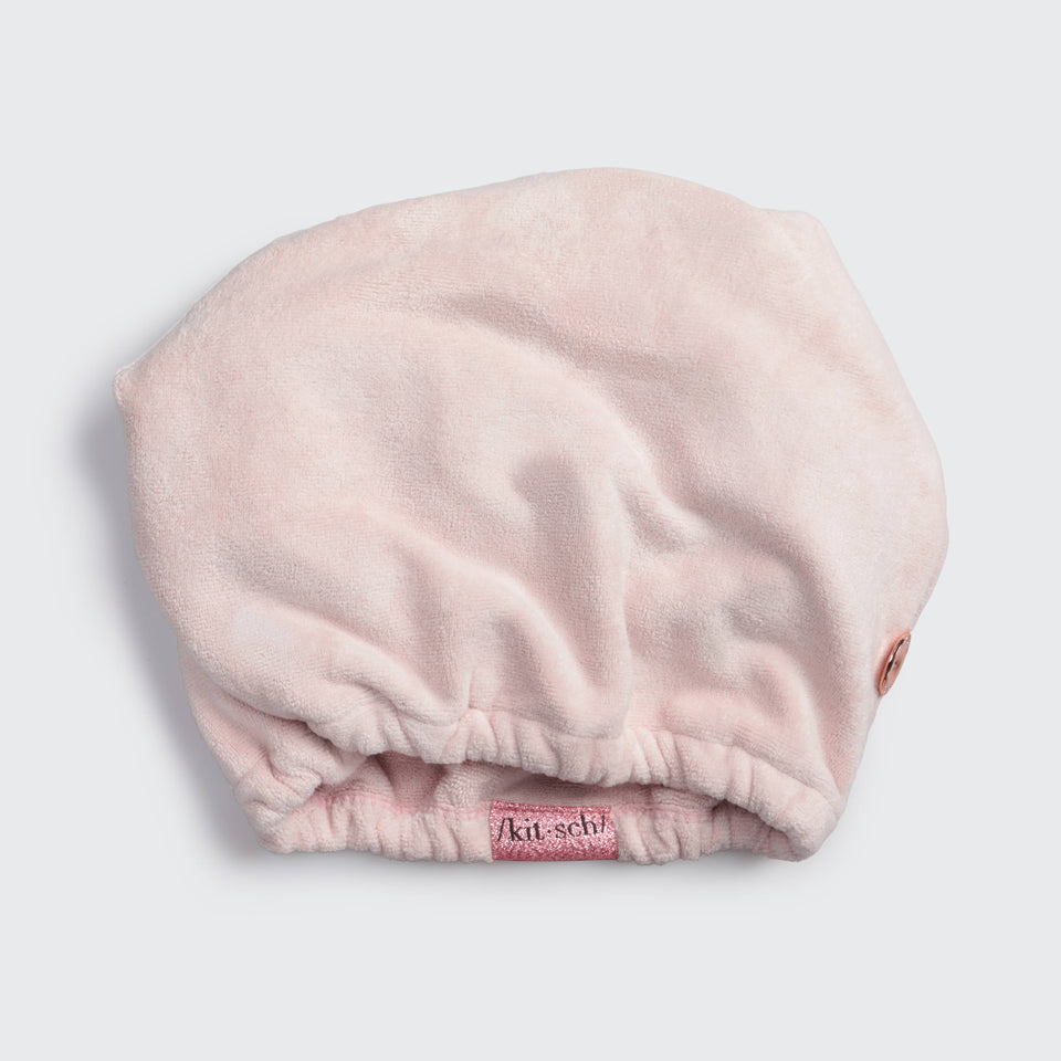 Quick Dry Hair Towel - Blush | petite shops