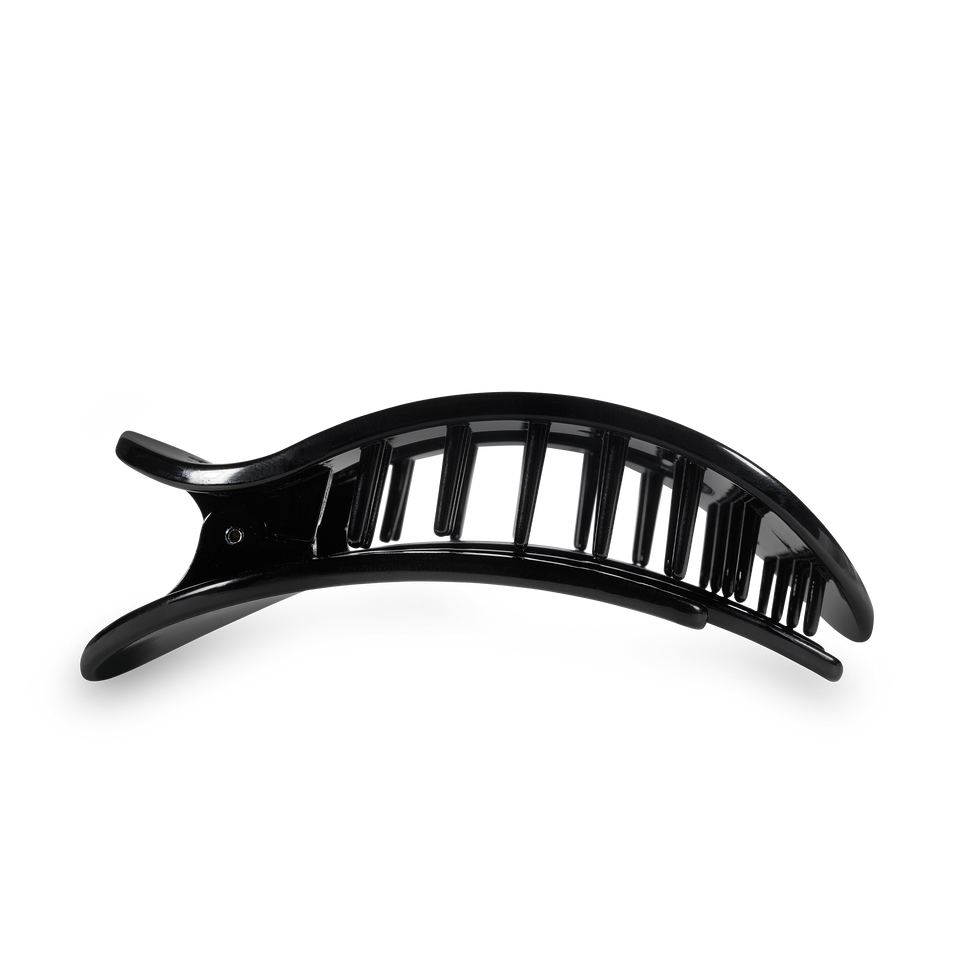 Round Flat Hair Clip | Large | Jet Black