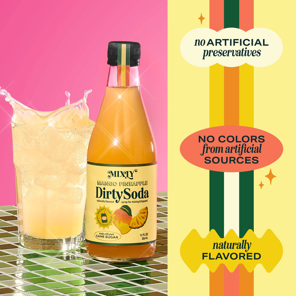 Mango Pineapple Dirty Soda Syrup 12 FL OZ