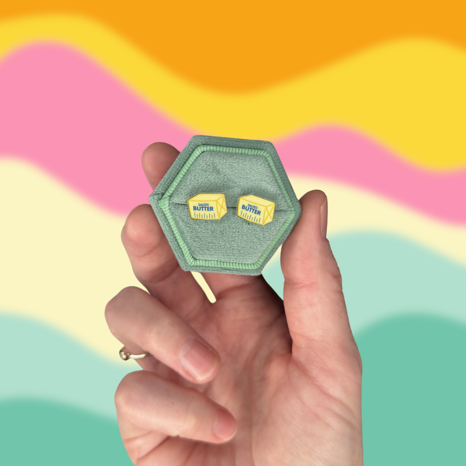 Butter Earrings // Quirky Earrings
