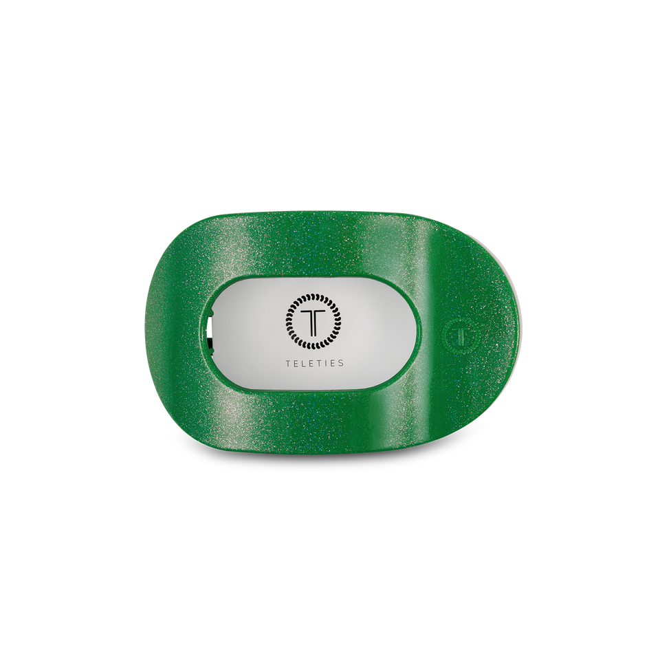 Round Flat Hair Clip | Small | Shamrock Shimmer