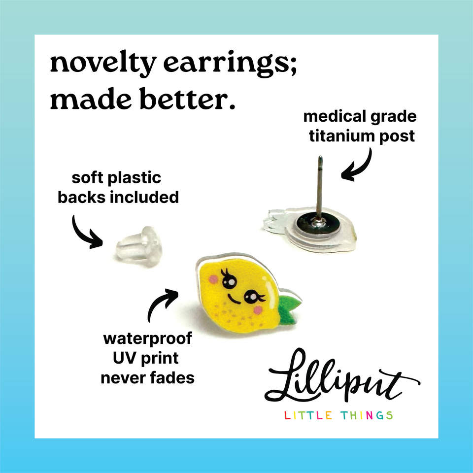 Retro Puzzle Cube Earrings