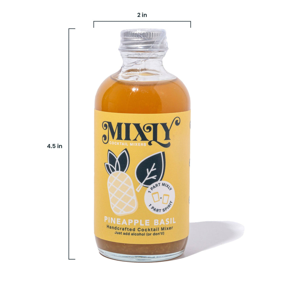 Pineapple Basil 4oz - Cocktail / Mocktail Beverage Mixer