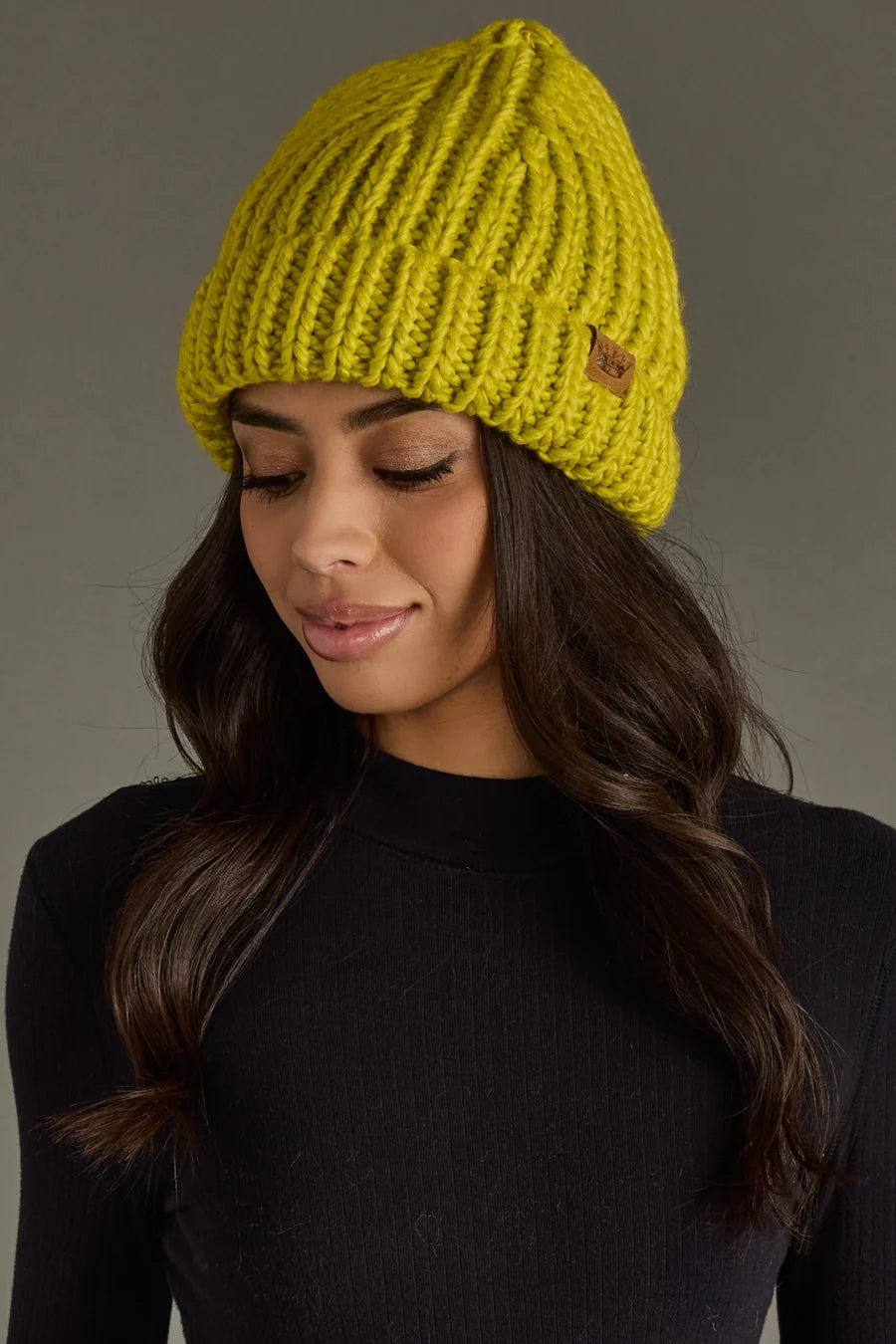 Muted Lime Green Chunky Beanie