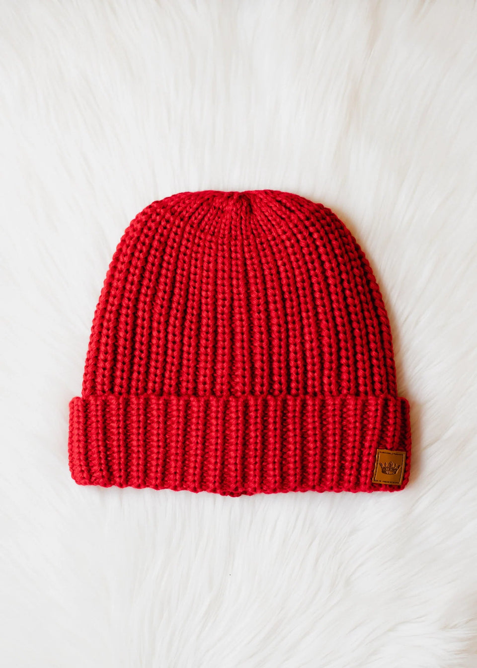 Red Knit Beanie | petite shops