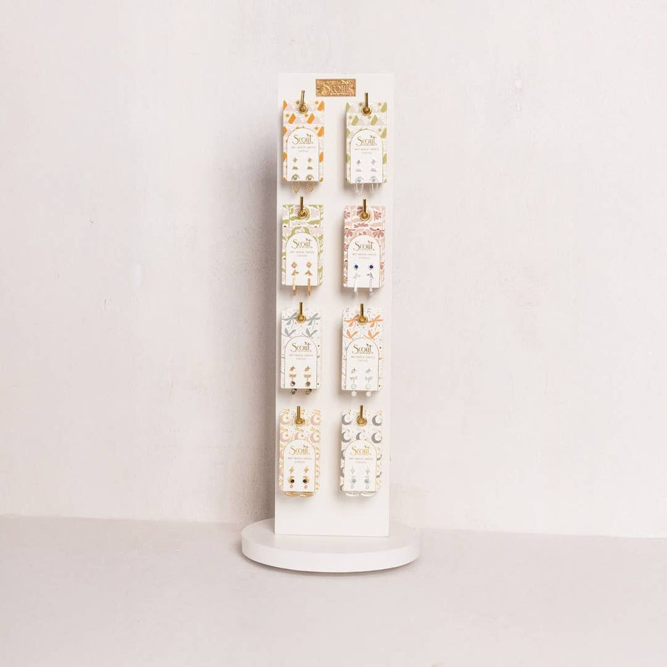 Stud Trio Ear Jacket Set - Mountain/Turquoise/Gold