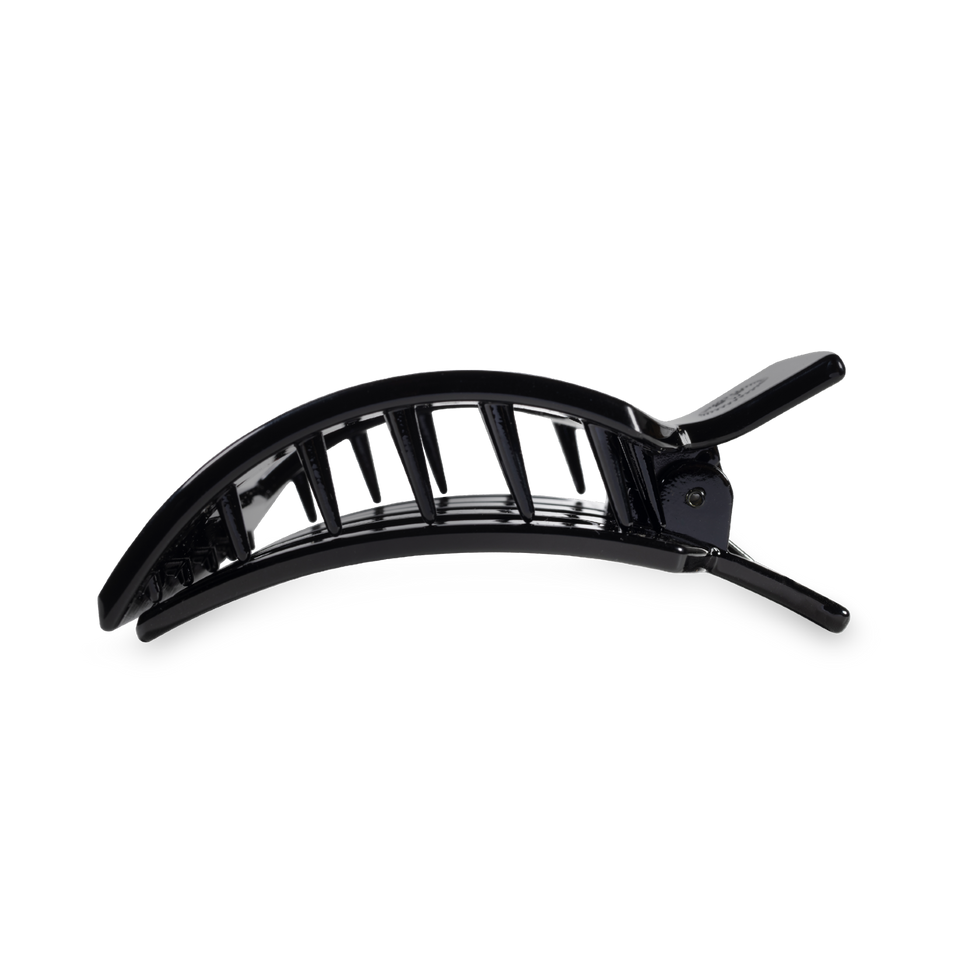 Square Flat Hair Clip | Med. | Jet Black