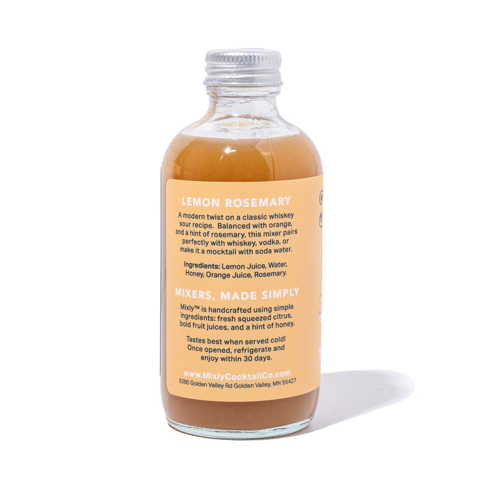 Rosemary Lemon 4oz - Cocktail / Mocktail Beverage Mixer