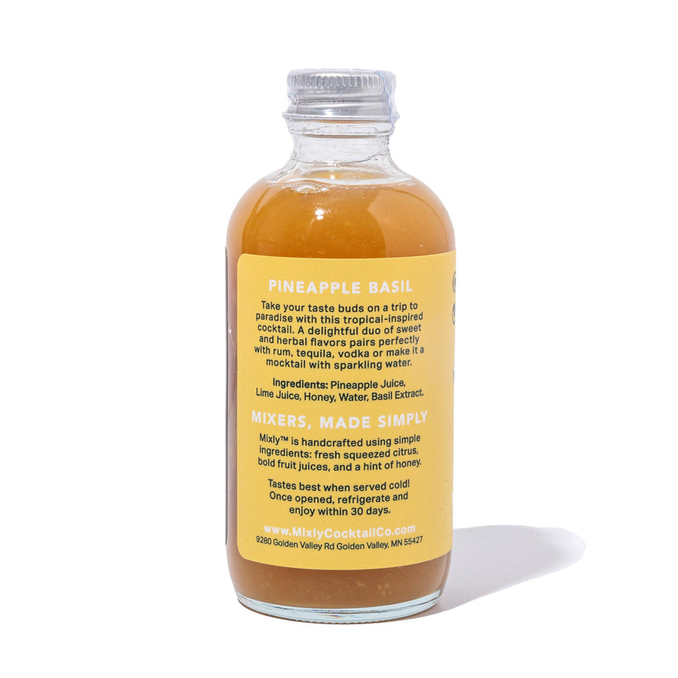 Pineapple Basil 4oz - Cocktail / Mocktail Beverage Mixer