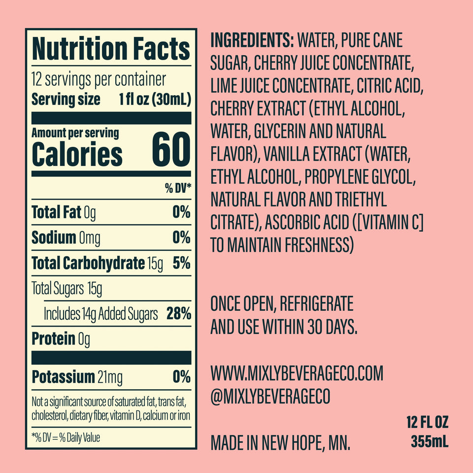 Cherry Vanilla Dirty Soda Syrup 12 FL OZ