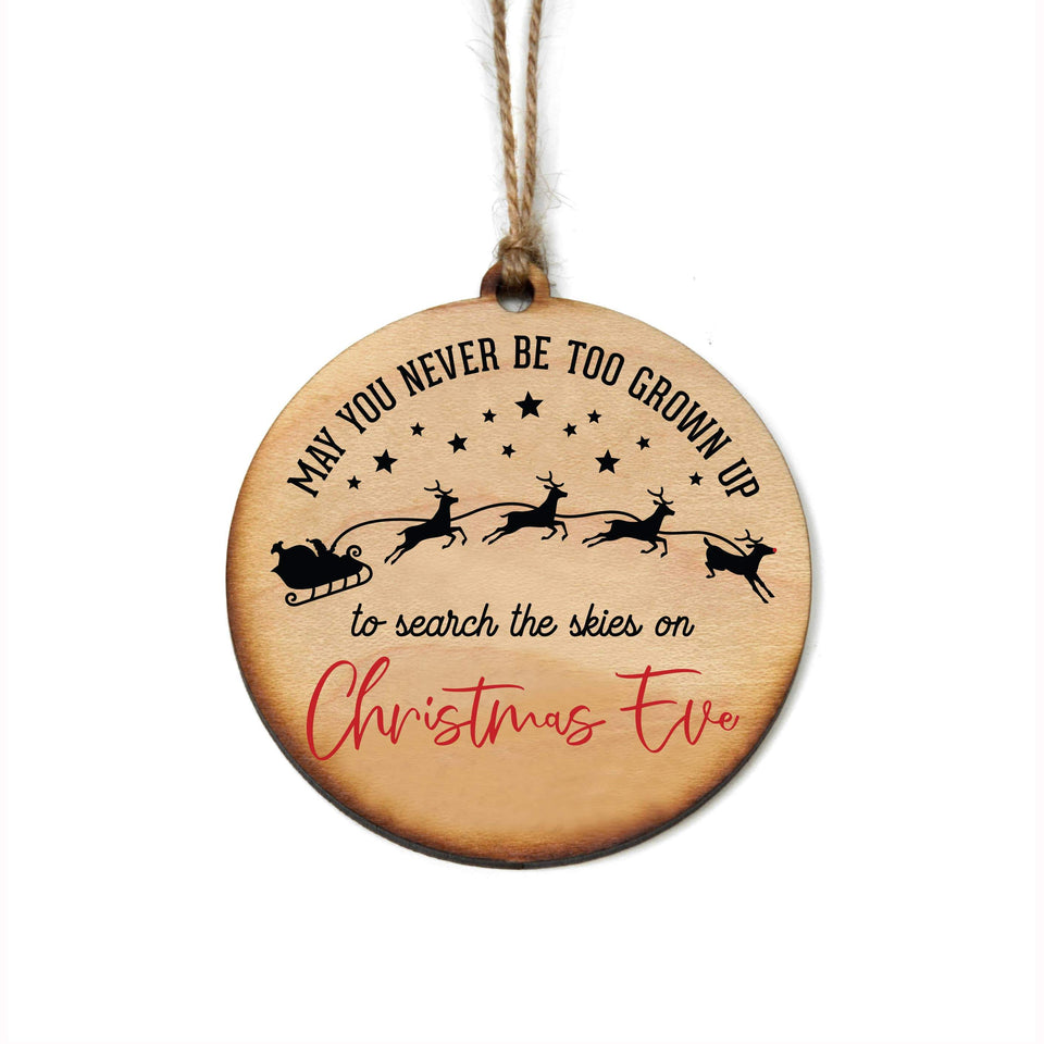 May You Never Be Too Old To Christmas -  Christmas Ornaments. Christmas Decor, Christmas Ornaments, Holiday Ornaments, Holiday Decor, Christmas Tree, Wood Ornaments, Wooden Ornaments, Ornament, Gift Tag, Christmas Truck, Reindeer