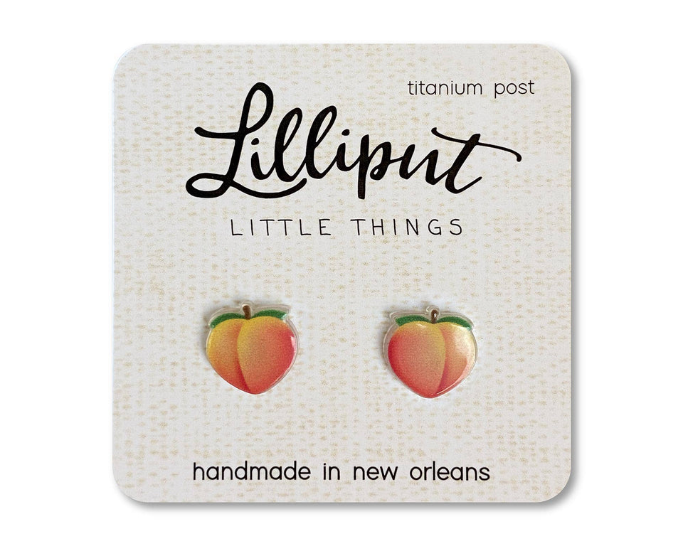 Peach Emoji Earrings | petite shops