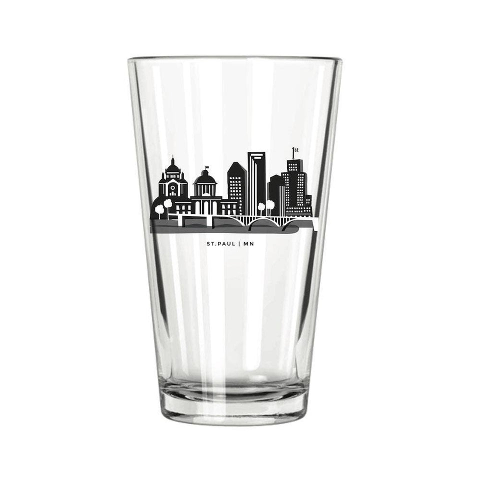 St Paul Skyline Pint Glass