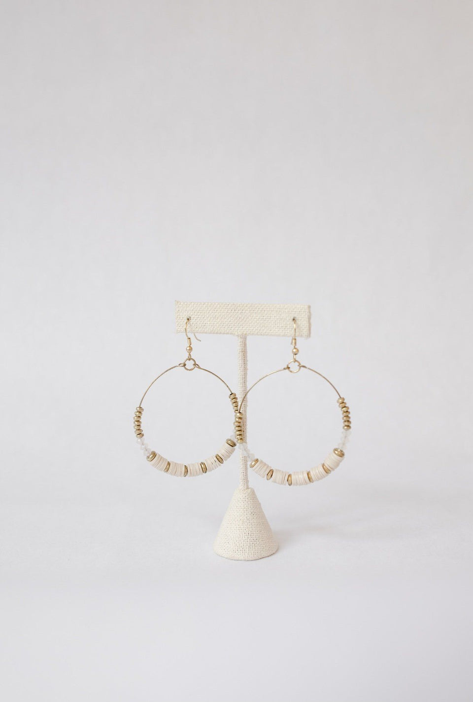 Pink & Gold Hoop Earrings