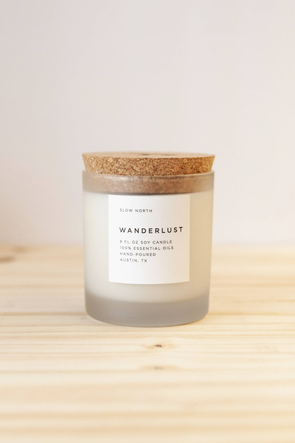 Wanderlust Frosted Candle