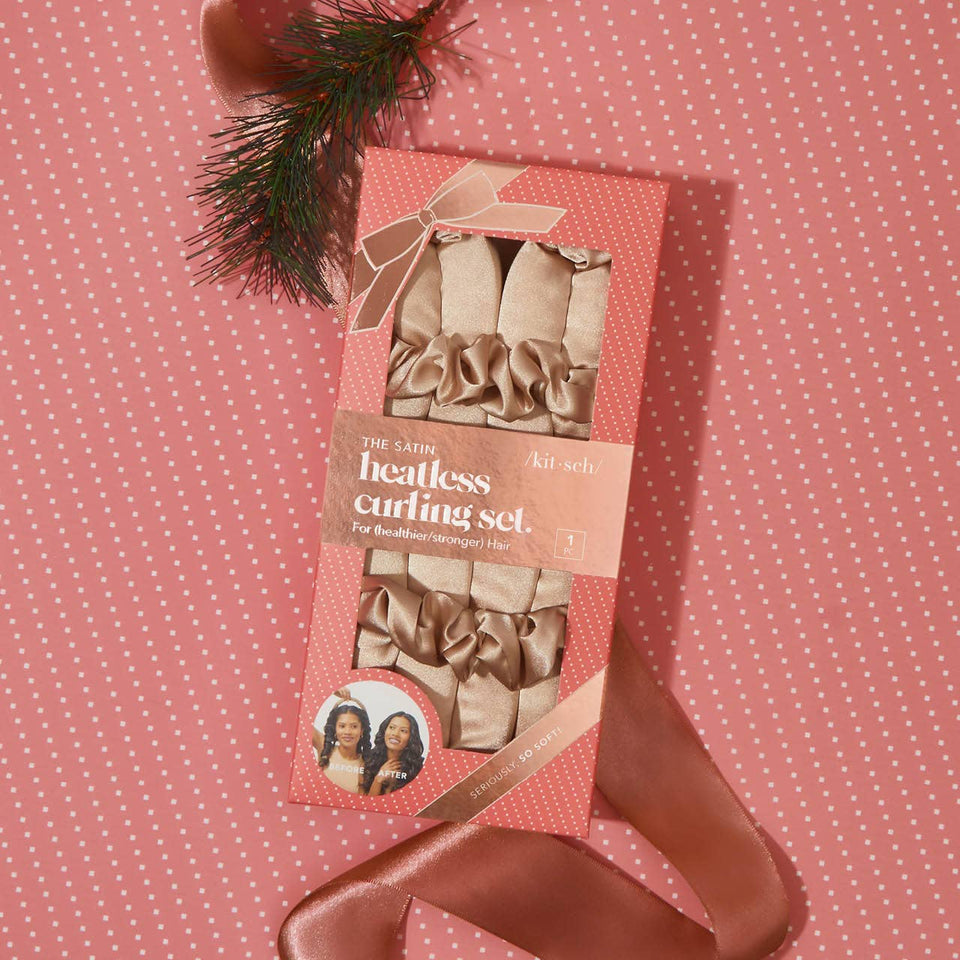 Holiday Satin Heatless Curling Set  - Champagne | petite shops