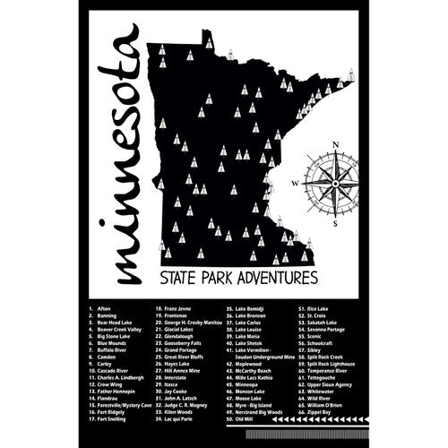 Minnesota State Parks Checklist Map